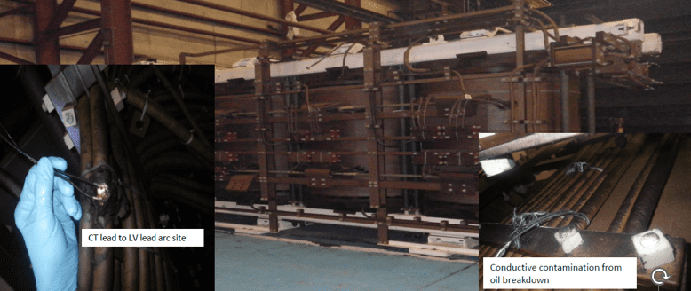 Transformer Failure RCA A large metal rack in an industrial setting.